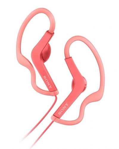 Слушалки Sony MDR-AS210 - розови - 1