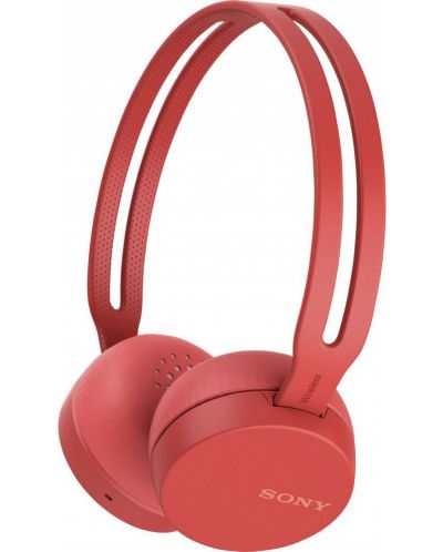 Слушалки Sony WH-CH400 - червени - 1