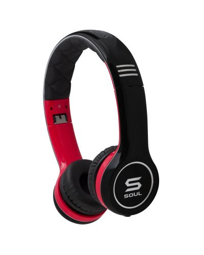 Слушалки Soul SL100 - черни/червени - 1