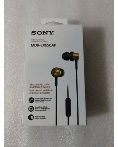 Слушалки Sony MDR-EX650AP - черни/златисти (разопакован) - 3