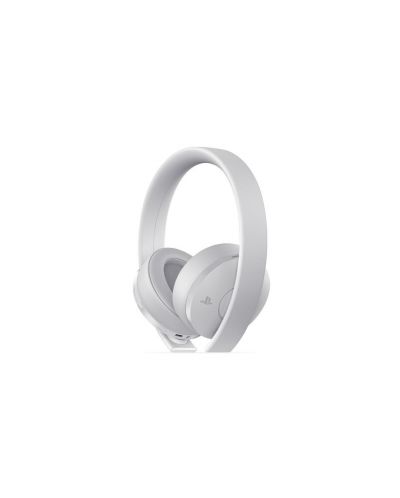 Слушалки с микрофон Sony 2.0 - 7.1 Surround, безжични, златисти/бели - 3