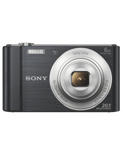 Фотоапарат Sony Cyber Shot DSC-W810 black + Transcend 8GB micro SDHC UHS-I Premium (with adapter, Class 10) - 1