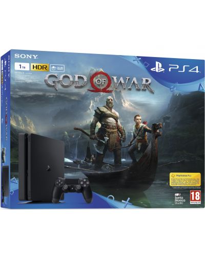 Sony PlayStation 4 Slim 1TB + God of War - 1
