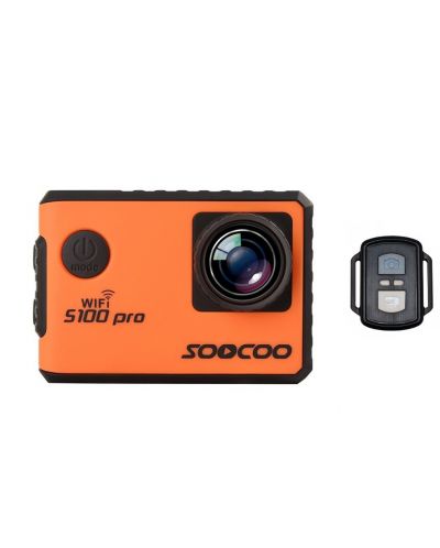 Спортна видеокамера SOOCOO - S100 Pro, 4K, Wifi Gyro GPS, Оранжева - 1