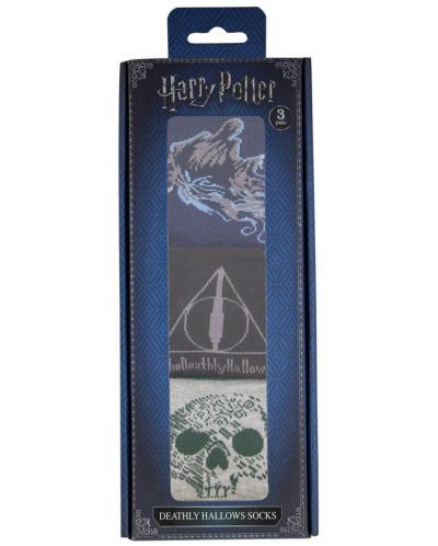 Чорапи Cine Replicas Movies: Harry Potter - Deathly Hallows, 3 чифта - 2