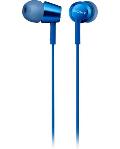 Слушалки Sony MDR-EX155AP - сини - 2