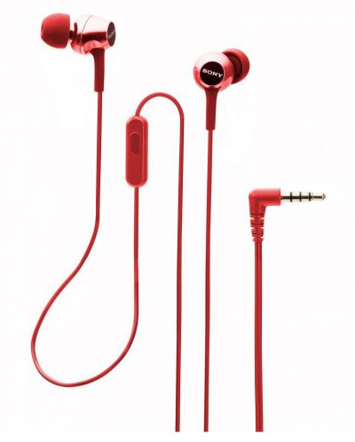 Слушалки Sony MDR-EX155AP - червени - 2