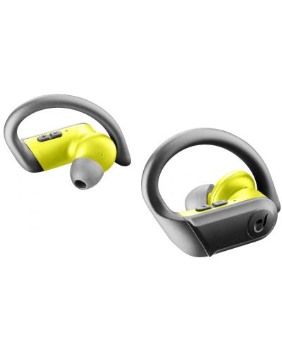 Спортни слушалки Cellularline - Sport Sprinter, TWS, жълти - 1