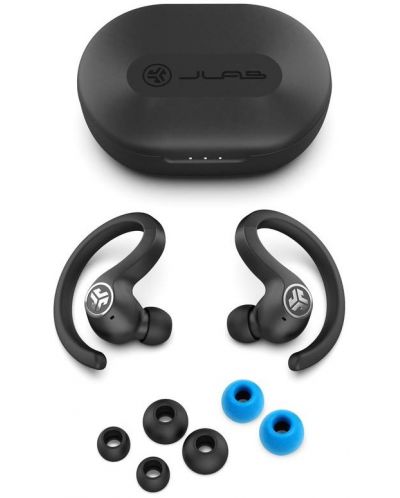 Спортни слушалки JLab - JBuds Air Sport, TWS, черни - 4