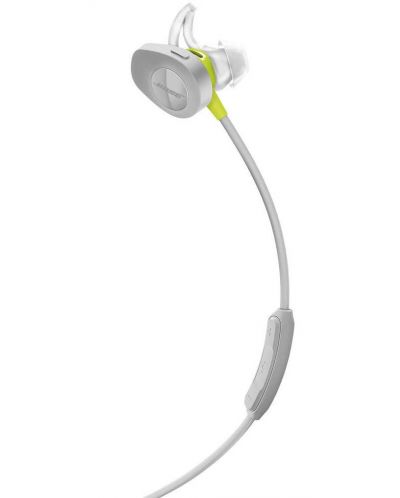 Спортни безжични слушалки Bose - SoundSport, сиви/зелени - 4