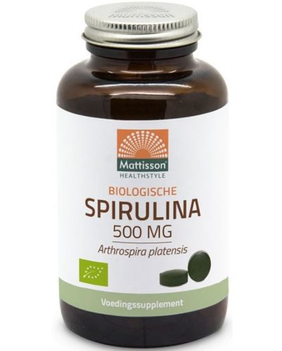 Spirulina, 500 mg, 240 таблетки, Mattisson Healthstyle - 1