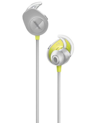 Спортни безжични слушалки Bose - SoundSport, сиви/зелени - 2