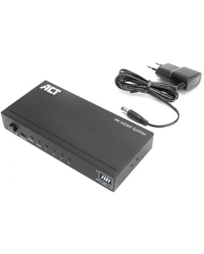 Сплитер ACT - AC7831, HDMI/4xHDMI, черен - 3