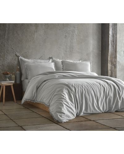Спален комплект Via Bianco - Washed linen, светлосив - 1