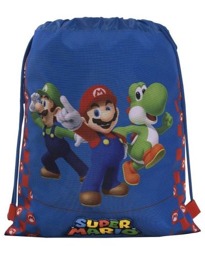 Спортна торба - Super Mario, с връзки - 1