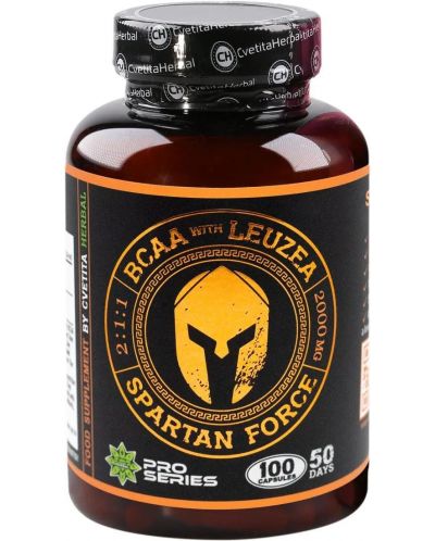 Spartan Force, 1100 mg, 100 капсули, Cvetita Herbal - 1