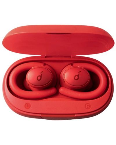 Спортни слушалки Anker - Soundcore Sport X10, TWS, червени - 3