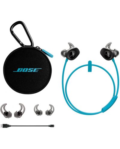 Спортни безжични слушалки Bose - SoundSport, сини - 5