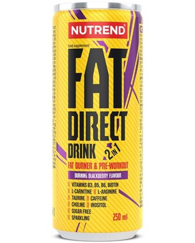 Fat Direct Drink, къпина, 250 ml, Nutrend - 1