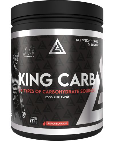 King Carb, праскова, 1300 g, Lazar Angelov Nutrition - 1