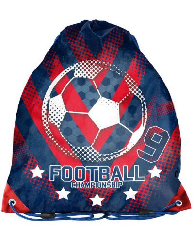 Спортна торба Paso Football - Синьо-червена - 1