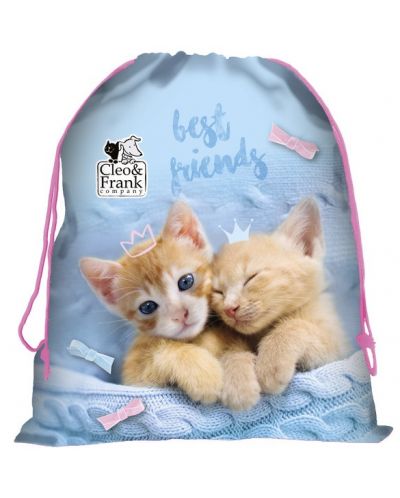 Спортна торба Derform Cleo&Frank - Best Friends, с котета - 1