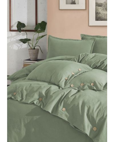 Спален комплект Via Bianco - Washed linen, зелен - 2