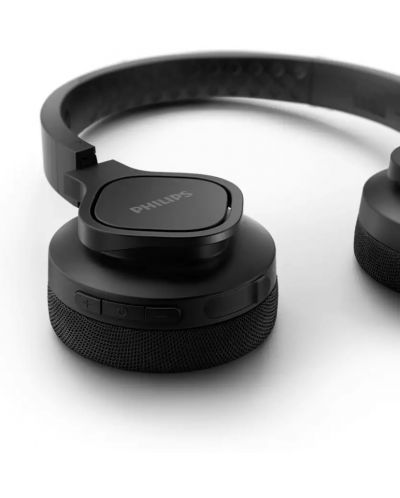 Спортни безжични слушалки Philips - TAA4216BK/00, черни - 4