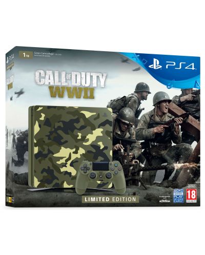 Sony PlayStation 4 Slim 1TB Limited Edition + Call of Duty WWII - 1