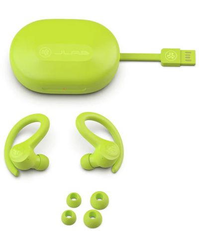 Спортни слушалки с микрофон JLab - Go Air Sport, TWS, жълти - 5