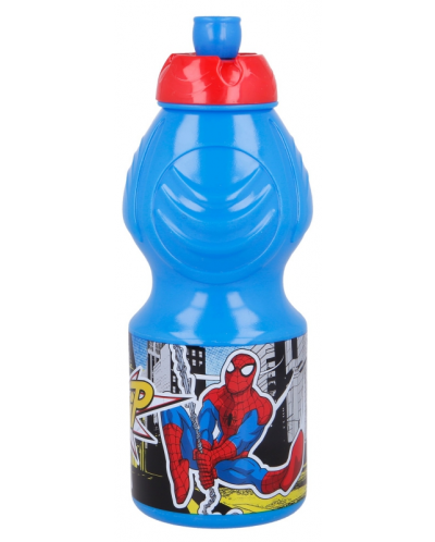 Бутилка за спорт Stor - Spiderman, 400 ml - 1
