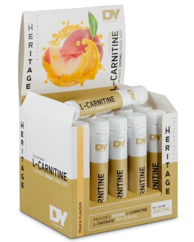 L-Carnitine Liquid Shot, праскова, 20 шота х 25 ml, Dorian Yates Nutrition - 1