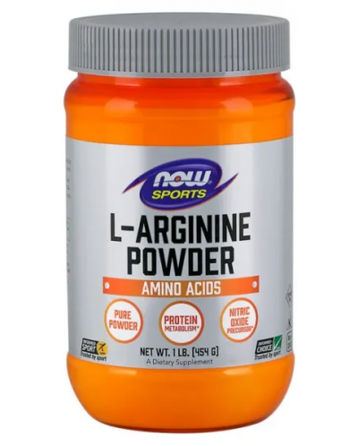Sports L-Arginine Powder, 454 g, Now - 1