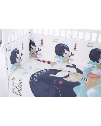 Спален комплект от 6 части KikkaBoo - Happy Sailor - 60 x 120 cm - 2