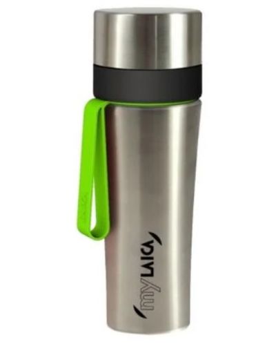 Спортна бутилка Laica - Inox, 0.550 l, зелена - 1