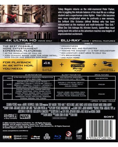 Спайдър-мен 2 (4K UHD Blu-Ray) - 2