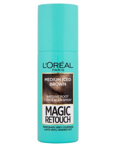 L'Oréal Спрей за коса Magic Retouch, 7 Medium Iced Brown - 1