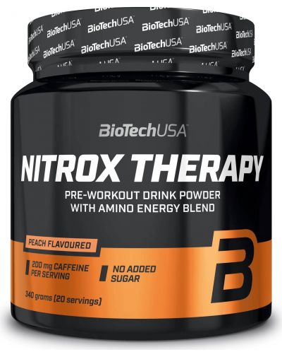Nitrox Therapy, праскова, 340 g, BioTech USA - 1