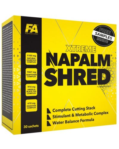 Xtreme Napalm Shred, 30 сашета, FA Nutrition - 1