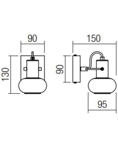 Спот Smarter - Matias 04-546, IP20, 240V, Е14, 1x28W, златист мат - 2