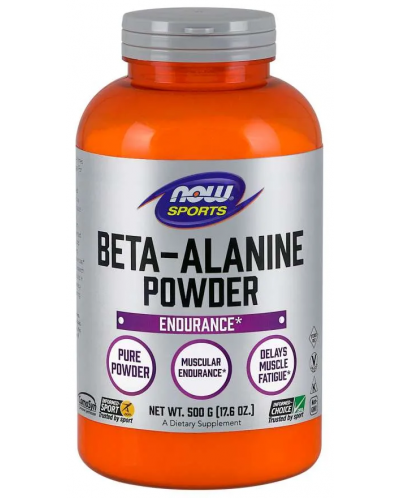 Sports Beta-Alanine Powder, 500 g, Now - 1