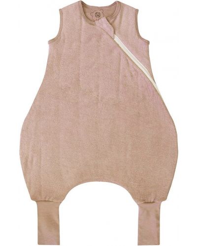 Спално чувалче с крачета Bio Baby - Oт органичен памук, 2.5 Тog, 98 cm, 24-36 м, бежово - 1