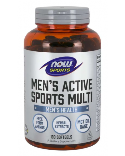Sports Men's Active Sports Multi, 180 капсули, Now - 1