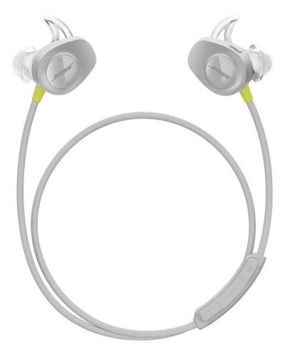 Спортни безжични слушалки Bose - SoundSport, сиви/зелени - 5
