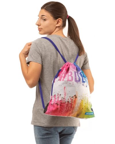Спортна торба Mitama - Color Splash, с подарък ключодържател - 4