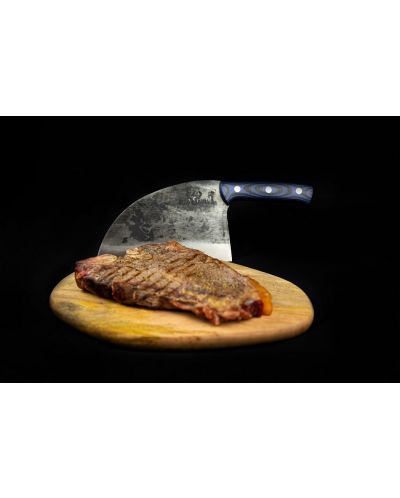 Сръбски нож на главния готвач Samura - Madbull Алмазан, 18 cm, синя дръжка - 3
