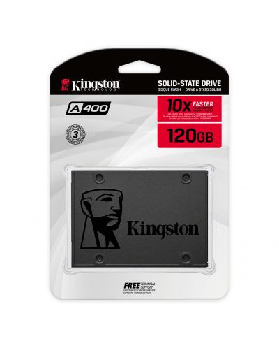 SSD памет Kingston - A400, 240GB, 2.5'', SATA III - 2