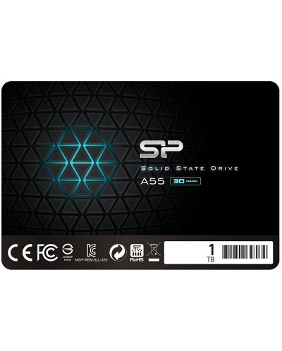SSD памет Silicon Power - Ace A55, 1TB, 2.5'', SATA III - 1