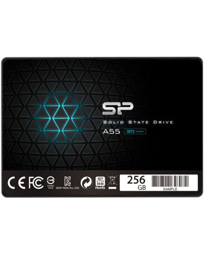SSD памет Silicon Power - Ace A55, 256GB, 2.5'', SATA III - 1