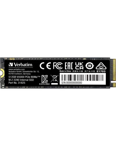 SSD памет Verbatim - Vi5000, 512GB, M.2, PCIe - 2